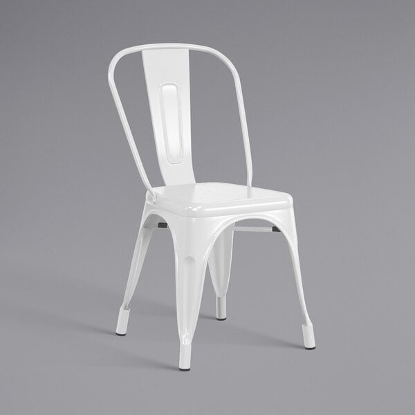 Lancaster Table & Seating Alloy Series White Metal Indoor Industrial Cafe Chair with Vertical Slat Back and Black Wood Seat Hot Sale ???? LT&S Alloy Series Lancaster Table & Seating Alloy Series White Metal Indoor Industrial Cafe Chair With Vertical Slat Back And Black Wood Seat ???? -Lancaster Shop unnamed file 2764