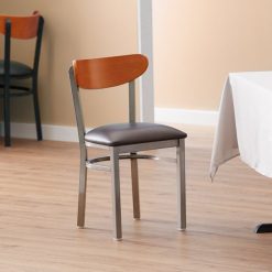 Cheapest ???? LT&S Boomerang Series Lancaster Table & Seating Boomerang Clear ???? Coat Chair With Dark Brown Vinyl Seat And Cherry Back ⌛ -Lancaster Shop unnamed file 2783