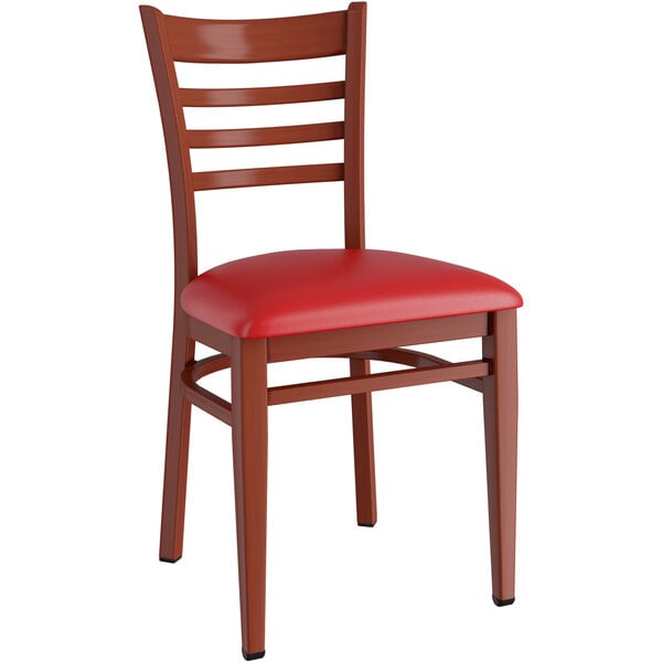 Lancaster Table & Seating Spartan Series Metal Ladder Back Chair with Mahogany Wood Grain Finish and Red Vinyl Seat Deals ???? LT&S Spartan Series Lancaster Table & Seating Spartan Series Metal Ladder Back Chair With Mahogany Wood Grain Finish And Red Vinyl Seat ???? -Lancaster Shop unnamed file 2819