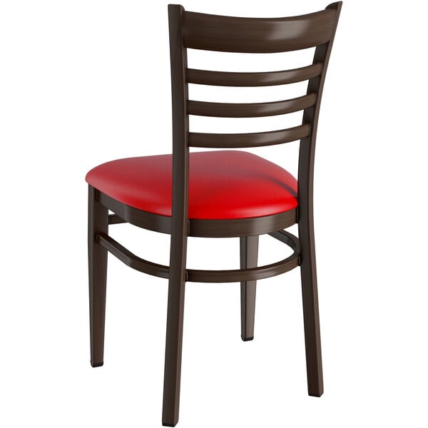 Lancaster Table & Seating Spartan Series Metal Ladder Back Chair with Walnut Wood Grain Finish and Red Vinyl Seat Coupon ???? LT&S Spartan Series Lancaster Table & Seating Spartan Series Metal Ladder Back Chair With Walnut Wood Grain Finish And Red Vinyl Seat ✨ -Lancaster Shop unnamed file 2826