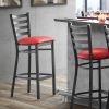 Brand new ???? Lancaster Table & Seating Black Frame Ladder Back Bar Height Chair With Red Padded Seat ???? -Lancaster Shop unnamed file 304
