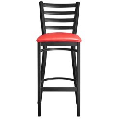 Brand new ???? Lancaster Table & Seating Black Frame Ladder Back Bar Height Chair With Red Padded Seat ???? 6 Brand new ???? Lancaster Table & Seating Black Frame Ladder Back Bar Height Chair With Red Padded Seat ???? -Lancaster Shop unnamed file 308