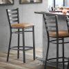 Budget ???? Lancaster Table & Seating Black Frame Ladder Back Bar Height Chair With Light Brown Padded Seat ???? 2 Budget ???? Lancaster Table & Seating Black Frame Ladder Back Bar Height Chair With Light Brown Padded Seat ???? -Lancaster Shop unnamed file 358