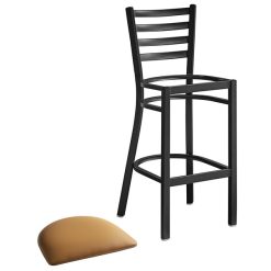 Budget ???? Lancaster Table & Seating Black Frame Ladder Back Bar Height Chair With Light Brown Padded Seat ???? 5 Budget ???? Lancaster Table & Seating Black Frame Ladder Back Bar Height Chair With Light Brown Padded Seat ???? -Lancaster Shop unnamed file 361