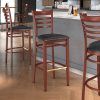 Best reviews of ???? LT&S Spartan Series Lancaster Table & Seating Spartan Series Bar Height Metal Ladder Back Chair With Mahogany Wood Grain Finish And Black Vinyl Seat ❤️ -Lancaster Shop unnamed file 402