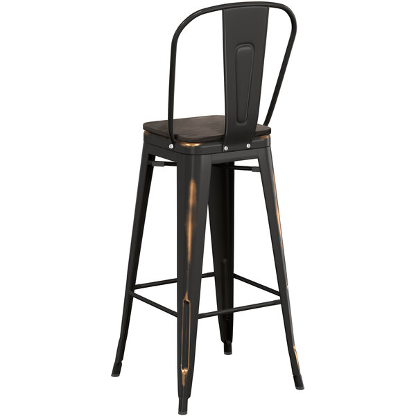 Lancaster Table & Seating Alloy Series Distressed Copper Metal Indoor Industrial Cafe Bar Height Stool with Vertical Slat Back and Black Wood Seat Buy ???? LT&S Alloy Series Lancaster Table & Seating Alloy Series Distressed Copper Metal Indoor Industrial Cafe Bar Height Stool With Vertical Slat Back And Black Wood Seat ???? -Lancaster Shop unnamed file 421
