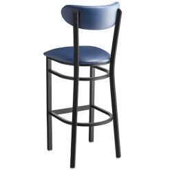 Buy ???? LT&S Boomerang Series Lancaster Table & Seating Boomerang Bar Height Black ???? Coat Chair With Navy Vinyl Seat And Back ✨ -Lancaster Shop unnamed file 427