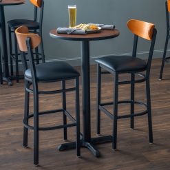 Buy ???? LT&S Boomerang Series Lancaster Table & Seating Boomerang Bar Height Black Chair With Black Vinyl Seat And Cherry Back ???? -Lancaster Shop unnamed file 512