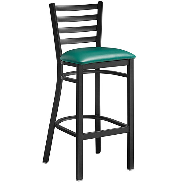 Lancaster Table & Seating Black Frame Ladder Back Bar Height Chair with Green Padded Seat Coupon ✨ Lancaster Table & Seating Black Frame Ladder Back Bar Height Chair With Green Padded Seat ???? -Lancaster Shop unnamed file 526