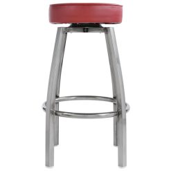 Budget ???? Lancaster Table & Seating Clear ???? Coat Backless Barstool With Crimson Swivel Upholstered Seat ???? -Lancaster Shop unnamed file 534
