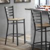 Budget ???? Lancaster Table & Seating Black Frame Ladder Back Bar Height Chair With Driftwood Seat ???? 2 Budget ???? Lancaster Table & Seating Black Frame Ladder Back Bar Height Chair With Driftwood Seat ???? -Lancaster Shop unnamed file 537