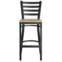 Budget ???? Lancaster Table & Seating Black Frame Ladder Back Bar Height Chair With Driftwood Seat ???? -Lancaster Shop unnamed file 541