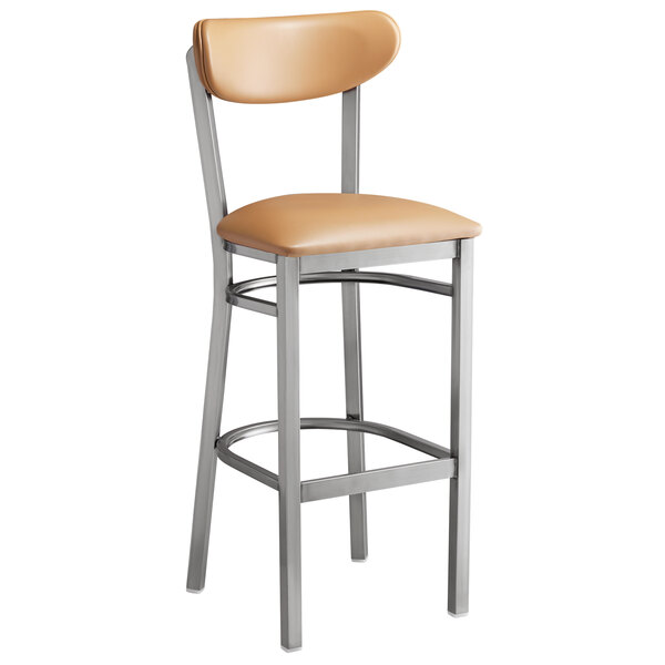 Lancaster Table & Seating Boomerang Bar Height Clear Coat Chair with Light Brown Vinyl Seat and Back Best reviews of ❤️ LT&S Boomerang Series Lancaster Table & Seating Boomerang Bar Height Clear ???? Coat Chair With Light Brown Vinyl Seat And Back ???? -Lancaster Shop unnamed file 577