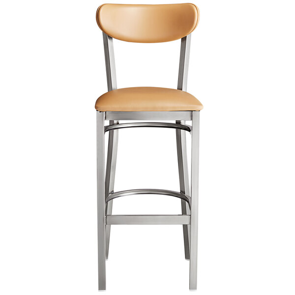 Lancaster Table & Seating Boomerang Bar Height Clear Coat Chair with Light Brown Vinyl Seat and Back Best reviews of ❤️ LT&S Boomerang Series Lancaster Table & Seating Boomerang Bar Height Clear ???? Coat Chair With Light Brown Vinyl Seat And Back ???? -Lancaster Shop unnamed file 579