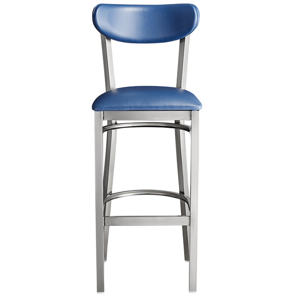 Lancaster Table & Seating Boomerang Bar Height Clear Coat Chair with Navy Vinyl Seat and Back Flash Sale ❤️ LT&S Boomerang Series Lancaster Table & Seating Boomerang Bar Height Clear ???? Coat Chair With Navy Vinyl Seat And Back ⌛ -Lancaster Shop unnamed file 599