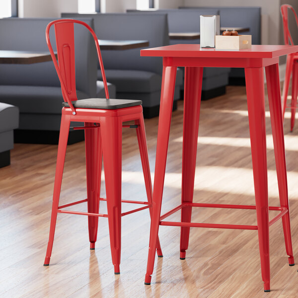 Lancaster Table & Seating Alloy Series Red Metal Indoor Industrial Cafe Bar Height Stool with Vertical Slat Back and Black Wood Seat Buy ???? LT&S Alloy Series Lancaster Table & Seating Alloy Series Red Metal Indoor Industrial Cafe Bar Height Stool With Vertical Slat Back And Black Wood Seat ???? -Lancaster Shop unnamed file 660