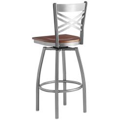 Top 10 ???? Lancaster Table & Seating Cross Back Bar Height Clear ???? Coat Swivel Chair With Antique Walnut Seat ???? -Lancaster Shop unnamed file 666