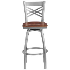 Top 10 ???? Lancaster Table & Seating Cross Back Bar Height Clear ???? Coat Swivel Chair With Antique Walnut Seat ???? -Lancaster Shop unnamed file 667