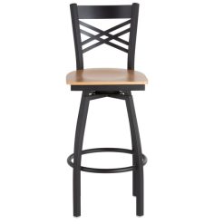 Wholesale ???? Lancaster Table & Seating Cross Back Bar Height Black Swivel Chair With Natural Wood Seat ???? -Lancaster Shop unnamed file 675