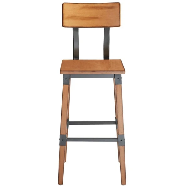 Discount ๐ Lancaster Table & Seating Rustic Industrial Bar Height Chair With Antique Natural Finish ๐คฉ - Image 4