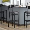 Discount ???? LT&S Boomerang Series Lancaster Table & Seating Boomerang Bar Height Black ???? Coat Chair With Black Vinyl Seat And Back ????