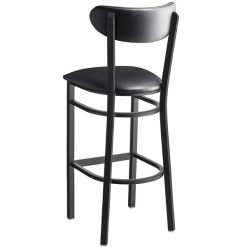 Discount ???? LT&S Boomerang Series Lancaster Table & Seating Boomerang Bar Height Black ???? Coat Chair With Black Vinyl Seat And Back ???? -Lancaster Shop unnamed file 71