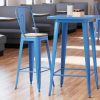 Brand new ???? LT&S Alloy Series Lancaster Table & Seating Alloy Series Blue Metal Indoor Industrial Cafe Bar Height Stool With Vertical Slat Back And Natural Wood Seat ???? -Lancaster Shop unnamed file 718