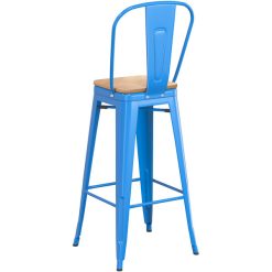 Brand new ???? LT&S Alloy Series Lancaster Table & Seating Alloy Series Blue Metal Indoor Industrial Cafe Bar Height Stool With Vertical Slat Back And Natural Wood Seat ???? -Lancaster Shop unnamed file 720