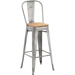 Discount ???? LT&S Alloy Series Lancaster Table & Seating Alloy Series Clear ???? Coated Metal Indoor Industrial Cafe Bar Height Stool With Vertical Slat Back And Natural Wood Seat ???? -Lancaster Shop unnamed file 727