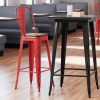 Buy ???? LT&S Alloy Series Lancaster Table & Seating Alloy Series Distressed Red Metal Indoor Industrial Cafe Bar Height Stool With Vertical Slat Back And Walnut Wood Seat ???? -Lancaster Shop unnamed file 746