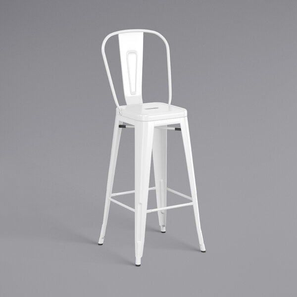 Lancaster Table & Seating Alloy Series White Metal Indoor Industrial Cafe Bar Height Stool with Vertical Slat Back and Natural Wood Seat Best Pirce ???? LT&S Alloy Series Lancaster Table & Seating Alloy Series White Metal Indoor Industrial Cafe Bar Height Stool With Vertical Slat Back And Natural Wood Seat ???? -Lancaster Shop unnamed file 820