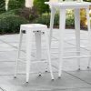 Outlet ???? LT&S Alloy Series Lancaster Table & Seating Alloy Series White Stackable Metal Indoor / Outdoor Industrial Barstool With Drain Hole Seat ✨ -Lancaster Shop unnamed file 83