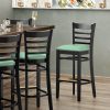 Hot Sale ???? Lancaster Table & Seating Black Finish Wooden Ladder Back Bar Height Chair With Seafoam Padded Seat ???? 1 Hot Sale ???? Lancaster Table & Seating Black Finish Wooden Ladder Back Bar Height Chair With Seafoam Padded Seat ???? -Lancaster Shop unnamed file 846
