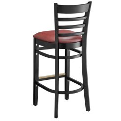 Best reviews of ???? Lancaster Table & Seating Black Ladder Back Bar Height Chair With Burgundy Padded Seat ???? -Lancaster Shop unnamed file 861