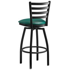 Outlet ???? Lancaster Table & Seating Black Top Frame Ladder Back Swivel Bar Height Chair With Green Padded Seat ???? 4 Outlet ???? Lancaster Table & Seating Black Top Frame Ladder Back Swivel Bar Height Chair With Green Padded Seat ???? -Lancaster Shop unnamed file 881