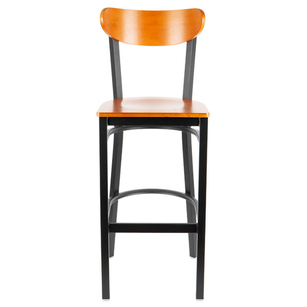 Lancaster Table & Seating Boomerang Bar Height Black Chair with Cherry Seat and Back Buy ???? LT&S Boomerang Series Lancaster Table & Seating Boomerang Bar Height Black Chair With Cherry Seat And Back ???? -Lancaster Shop unnamed file 890