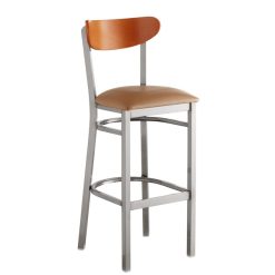 Cheapest ✨ LT&S Boomerang Series Lancaster Table & Seating Boomerang Bar Height Clear ???? Coat Chair With Light Brown Vinyl Seat And Cherry Back ???? -Lancaster Shop unnamed file 933