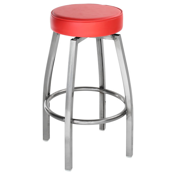 Lancaster Table & Seating Clear Coat Backless Barstool with Red Swivel Upholstered Seat Best Pirce ???? Lancaster Table & Seating Clear ???? Coat Backless Barstool With Red Swivel Upholstered Seat ???? -Lancaster Shop unnamed file 949