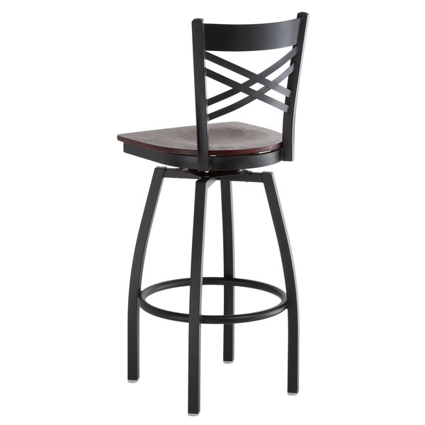 Lancaster Table & Seating Cross Back Bar Height Black Swivel Chair with Mahogany Wood Seat Cheapest ???? Lancaster Table & Seating Cross Back Bar Height Black Swivel Chair With Mahogany Wood Seat ⭐ -Lancaster Shop unnamed file 965
