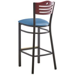 Outlet ⌛ Lancaster Table & Seating Mahogany Finish Bar Height Bistro Chair With 2" Blue Padded Seat ???? 4 Outlet ⌛ Lancaster Table & Seating Mahogany Finish Bar Height Bistro Chair With 2" Blue Padded Seat ???? -Lancaster Shop unnamed file 990